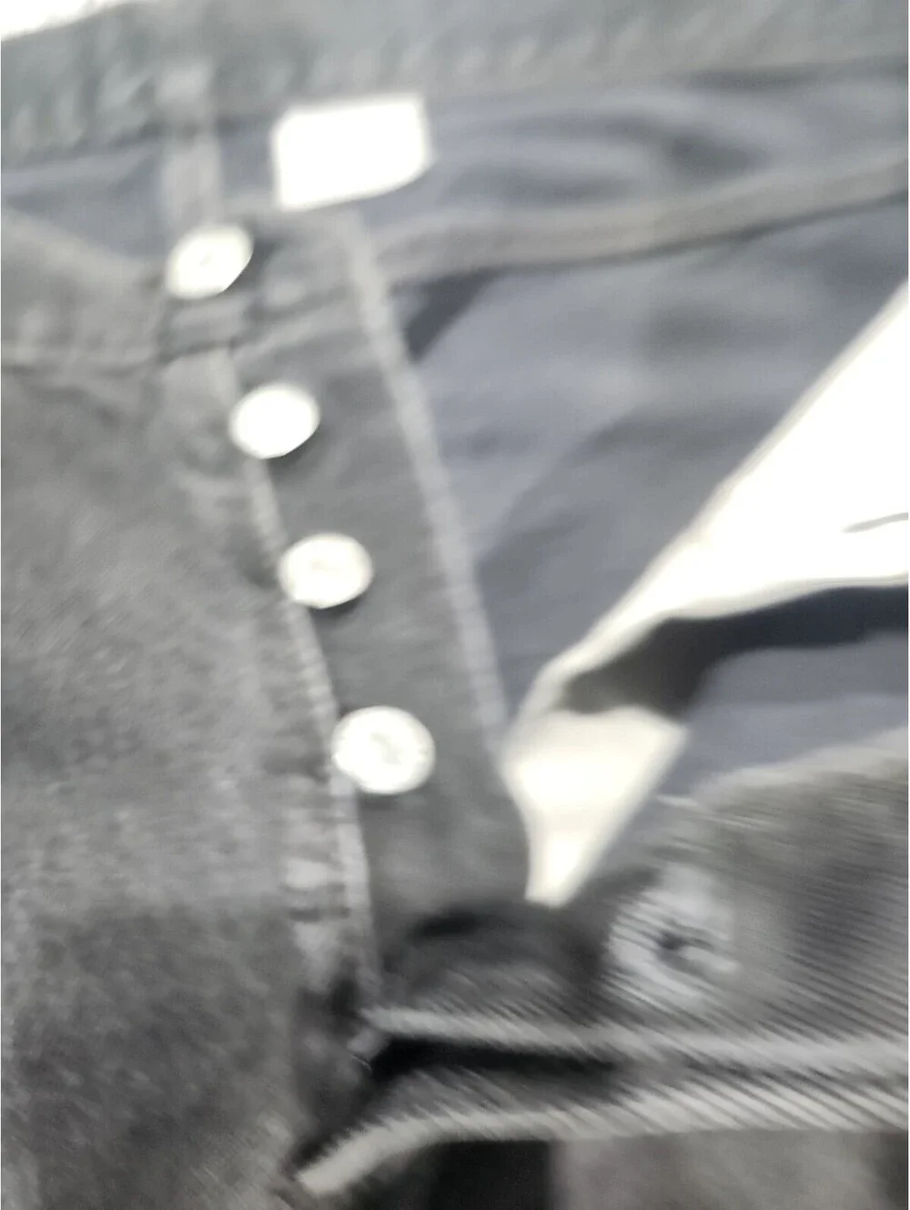 LEVI STRAUSS 501 Levis Red Tab Riveted Button Fly GRAY Jeans Tag Size W34 X L32